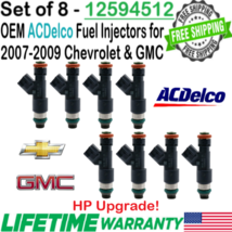 ACDelco OEM 8Pcs HP Upgrade Fuel Injectors For 2007-2009 GMC Sierra 1500... - £140.12 GBP