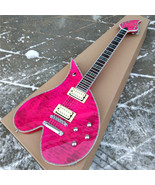 LP Heart-Shaped Electric Guitar, Silver Red Mahogany Body SD176 - $400.00