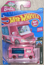 Barbie Pink Dream Camper 2021 Custom Super Treasure Hunt Hot Wheels wReal Riders - £59.88 GBP