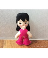 Selena Quintanilla Doll, Tiny Felt Selena, Bidi Bom Bom, Handmade Plush/... - $20.00