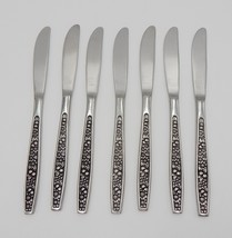 Pageant Harvest Dinner Knives Stainless Flatware Japan Fruit Leaves Set ... - £23.59 GBP