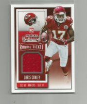 Chris Conley (Kansas City) 2015 Panini Contenders Football Relic Insert #RTS-CC - £7.43 GBP