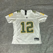 Green Bay Packers Womens Jersey Medium White Green Aaron Rodgers Shirt Football - $19.98