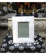 10&quot;X8&quot; Selenite Healing Crystal Stone Picture Framed Mirror Personalized... - £267.50 GBP