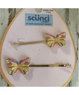 Scunci Butterfly set of 2 - 2&quot; Gold Bobby Hair Pins - $165.19 MXN