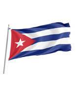 Flag of Cuba, Unique Design Print , Size - 3x5 Ft / 90x150 cm, Made in EU - $40.41 CAD