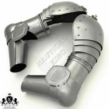 medieval Vambrace Armor tempered spring steel Arm Re-enactmen pair Replica - £133.53 GBP