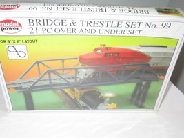 Ho Vintage Model Power #99- Bridge &amp; Trestle 21 Pc Set -SEALED- Sh - £6.22 GBP