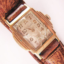 Vintage Art Deco Stepped Waltham Gold Filled Watch - Parts Or Project - $98.99