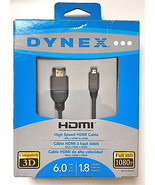 Dynex HDMI Cable Digital A/V Cable 6 Ft FULL HD 1080P - $12.59 CAD