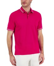 Club Room Men&#39;s Classic Fit Performance Stretch Polo Pink Peacock-Small - $14.97