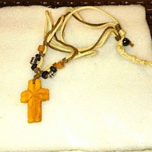 Beautiful Handmade wooden cross necklace~Unisex - £23.36 GBP