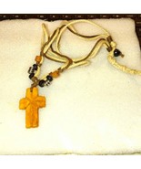 Beautiful Handmade wooden cross necklace~Unisex - £23.66 GBP
