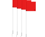 Great Call | PRO Soccer Flag Set of 4 Red w/ Spike Game Practice Field T... - $49.99