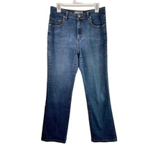 Chicos 1 Platinum Denim Jeans Womens M Straight Leg Medium Wash Mid Rise... - $10.80