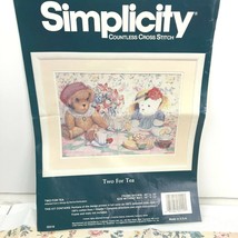 Dimensions Tea for Two Needlepoint Kit New/Open 16x12 Vtg Designer Richa... - £33.49 GBP