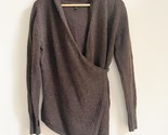 Betabrand Women&#39;s Size Small Wrap Sweater in Brown Hooded Wool - $24.74