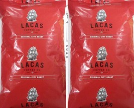 Lacas Original City Roast Ground Coffee - 16 Oz (2 Pack) Urn Coffee - £30.36 GBP