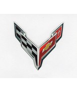 Corvette Logo Vinyl Decal Window Laptop hard hat up to 14&quot; Free Tracking - £2.35 GBP+