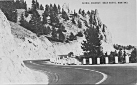Butte Montana~Scenic HIGHWAY-CONOCO Oil Touraide Postcard - £4.12 GBP