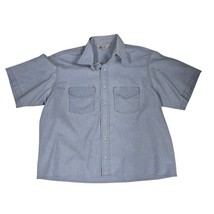 VTG 1970s Western Carhartt Chambray Denim Work Shirt Pearl Snaps Sz XXL - $893.28 MXN