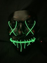 Halloween Light Up LED Mask 3 Lighting Modes (Batteries Not Included) - £3.55 GBP