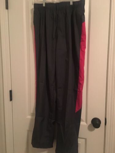  Danskin Now Women&#39;s Gray &amp; Pink Athletic Windbreaker Track Pants Pocket... - $35.89