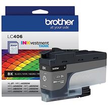 Brother Genuine LC406BK Standard Yield Black INKvestment Tank Ink Cartridge - $50.45