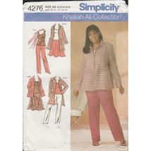 Simplicity 4276 Khaliah Ali Capsule Wardrobe Jacket, Skirt, Pants Size 10-18 UC - £9.23 GBP