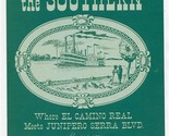 The Southern Menu Where El Camino Real Meets Junipero Serra Blvd 1950&#39;s - $87.12