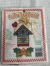 Whimsy Wire Christmas Birdhouse Cross Stitch Kit - New - £5.50 GBP