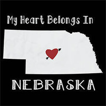 nebraska hoodies | state hoodie | hooded MY HEART belongs in  hoodie swe... - $24.99