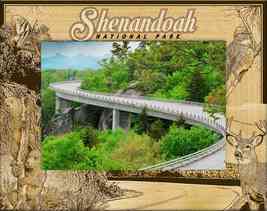 Shenandoah National Park Engraved Wood Picture Frame Landscape (8 x 10)  - £42.35 GBP