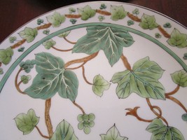 Chinese Ceramic Tray Ivy Leaves 12&quot; Heavy - £59.27 GBP