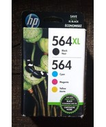 HP 564XL Genuine Black, Cyan, Magenta, Yellow Ink Cartridge Pack (N9H60FN) - $54.31 CAD