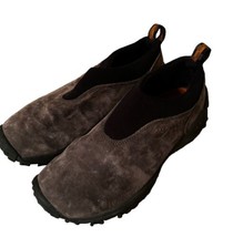 Merrell Women&#39;s Sz 8.5 Winter Orbit Moc Suede Slip On Loafers Trail Brown Shoes - £26.10 GBP