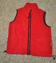 Womens Vest Aeropostale Red Fleece Zip Up Winter-size L - $19.80