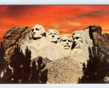 Mount Rushmore Monument Black Hills South Dakota SD UNP Chrome Postcard M5 - $4.04