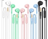Earbuds Headphones 5 In One Pack, Wired Earbud With Heavy Bass Stereo No... - $29.99
