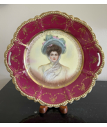 Antique Russian Hand Painted Porcelain Female Portrait Plate - £193.05 GBP