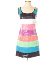 Lilly Pulitzer Sequin Stripe Cocktail A-line Mini Dress 0 - £65.94 GBP
