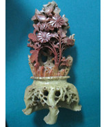 ANTIQUE CHINESE SOAPSTONE FIGURINE SCULPTURE 11&quot;  - $7,232.31 MXN