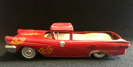 Vtg Red El Camino / Ranchero Style Toy Car with Cardboard Inside and Metal Under - £39.80 GBP