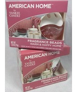 2X American Home by Yankee Candle Warm &amp; Happy Home Fragrance Beads  - $12.95