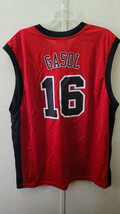 Adidas Nba Chicago Bulls Pau Gasol Jersey Red Size Xl - $24.74