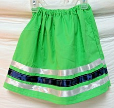 New Native American Seminole Girl Toddler Handmade Ribbon Skirt Green Sz Small - £24.36 GBP
