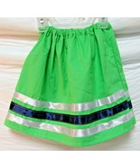 New Native American Seminole Girl Toddler Handmade Ribbon Skirt Green Sz... - $572.15 MXN