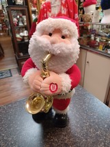 Sound Light Animatronic Saxaphone Playing Santa Christmas Music Light Up... - $67.87 CAD