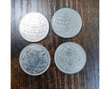 Lot Of (4) Vintage Japanese Earth Pachislo Casino Gaming Tokens - $17.32