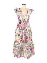 NWT J.Crew Pom-pom Midi in Ratti® Retro Floral Cotton Tiered Dress 0 $278 - £79.13 GBP